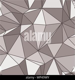 Seamless texture - gray polyhedra - vector Stock Vector