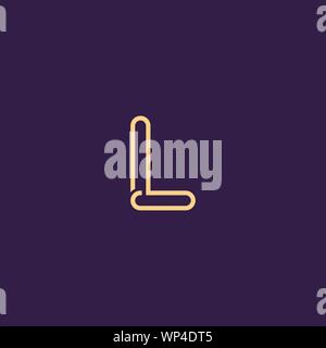 Creative Innovative Initial Letter logo LL L. Minimal luxury Monogram. Professional initial design. Premium Business typeface. Alphabet symbol. Stock Vector