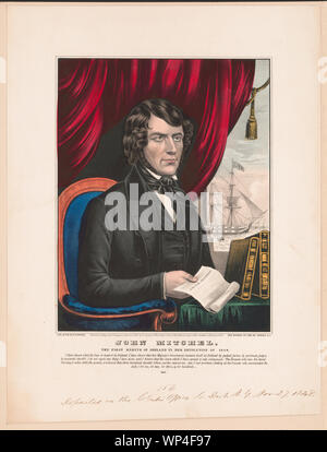 John Mitchel - the first martyr of Ireland in her revolution of 1848 / lith. and pub. by N. Currier, 152 Nassau St., Cor. of Spruce, N.Y. Stock Photo
