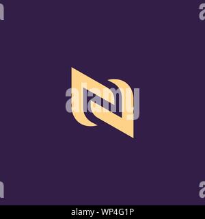 Creative Innovative Initial Letter logo NN N. Minimal luxury Monogram. Professional initial design. Premium Business typeface. Alphabet symbol. Stock Vector
