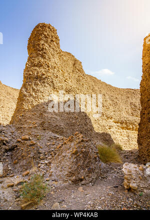 Scenic landscape in Hajar Mountains near Hatta, UAE Stock Photo