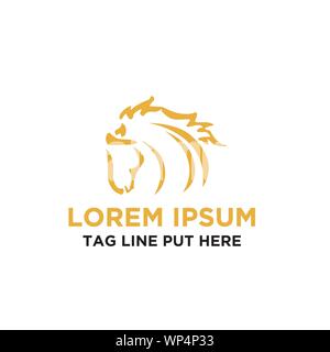 HORSE VECTOR LOGO/DESIGN ANY BUSINESS AND COMPANY Stock Vector