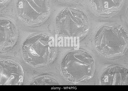 texture bubble wrap, extreme close up Stock Photo