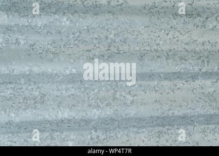 Background Pattern, Horizontal Texture of Gray Corrugated Metal Sheet with Copy Space for Text Decorated. Stock Photo