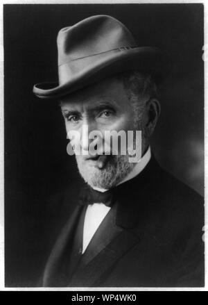 Joseph Joe G Cannon, bust portrait, with cigar in his mouth Stock Photo