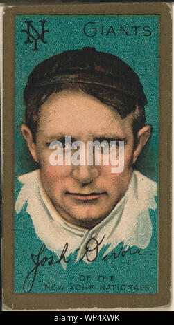 Joshua Devore, New York Giants, baseball card portrait Stock Photo