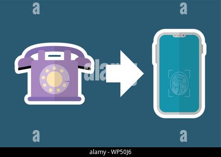 flat design gadgets technology icons Stock Vector