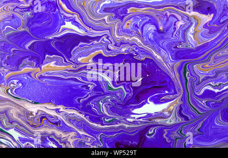 Acrylic Fluid Art. Abstract swirling background or texture. Stock Photo