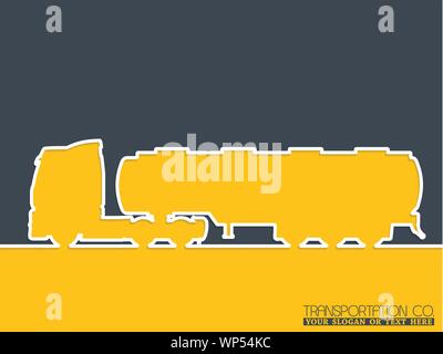 Truck company advertising background design Stock Vector