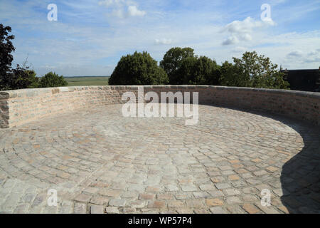 View from walls at Eglise St Martin, Place St Martin, Vieux Ville, St Valery Sur Somme, Somme, Picardy, France Stock Photo