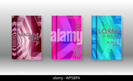 Cover book colorful hexagon abstract background. Transparent vector background in EPS 10. Stock Vector