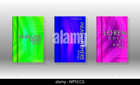 Cover book colorful hexagon abstract background. Transparent vector background in EPS 10. Stock Vector