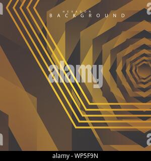 colorful hexagon abstract background. Transparent vector background in EPS 10 Stock Vector