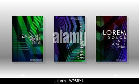 Cover book colorful hexagon abstract background. Transparent vector background in EPS 10. Stock Vector