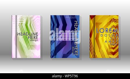 Cover book colorful hexagon abstract background. Transparent vector background in EPS 10. Stock Vector