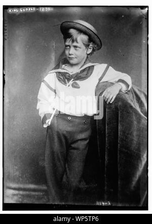King George as young boy, 1870 Stock Photo