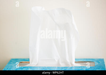 Close up Tissue paper box - Image Stock Photo