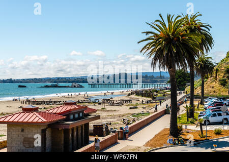 Rio Del Mar, CA Beach Stock Photo