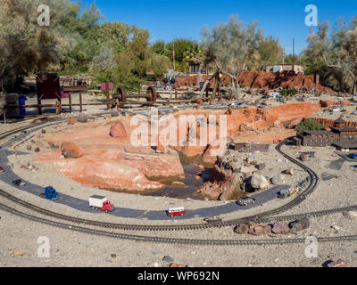 Exhibits at the Living Desert zoo and botanical gardens on November 17, 2015 in Palm Desert, California. The Zoo is a popular attraction. Stock Photo