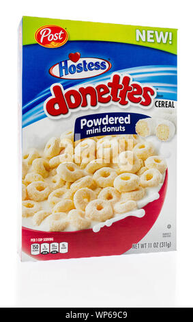 New Hostess donettes powdered mini donuts cereal box by Post cereal ...