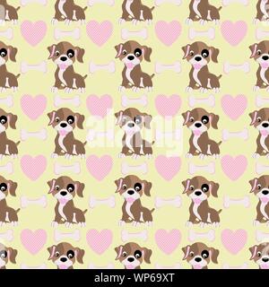 Vector set of cut pet,adorable cartoon animals background.￼ Stock Vector
