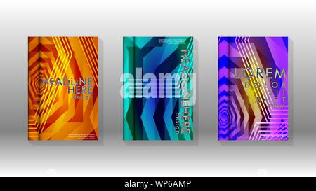 Cover book colorful hexagon abstract background. Transparent vector background in EPS 10. Stock Vector