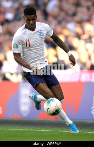 London, UK. 07th Sep, 2019. Marcus Rashford of England during the UEFA Euro 2020 Qualifying Group A match between England and Bulgaria at Wembley Stadium on September 7th 2019 in London, England. (Photo by Matt Bradshaw/phcimages.com) Credit: PHC Images/Alamy Live News Stock Photo