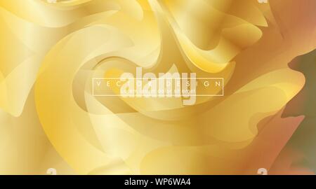 Vector illustration of golden yellow background Wave pattern and gradation. eps 10 Stock Vector