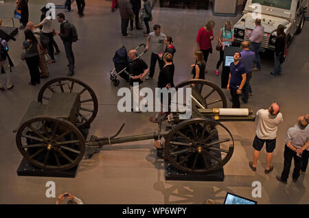 British 18-pounder mark II field gun - Imperial War Museum Stock Photo