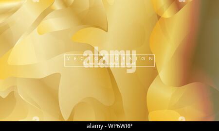 Vector illustration of golden yellow background Wave pattern and gradation. eps 10 Stock Vector