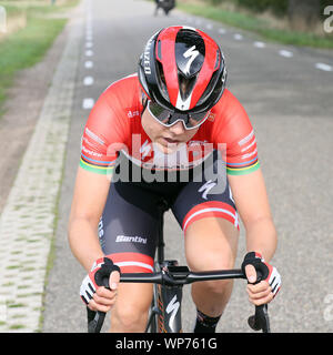 NIJVERDAL - 06-09-2019, cycling, Boels Ladies Tour, etappe 3, Amalie Dideriksen van Boels Dolans Cyclingteam Stock Photo