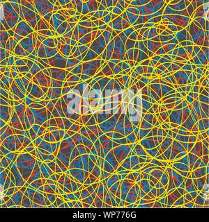 Seamless color texture - scribble Stock Vector