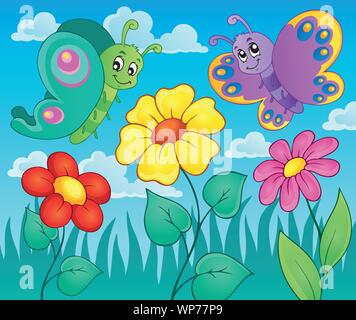 Flower topic image 6 Stock Vector