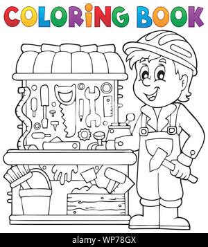 Coloring book tools theme 1 Stock Vector Image & Art - Alamy