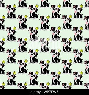 Vector set of cut pet,adorable cartoon animals background.￼ Stock Vector