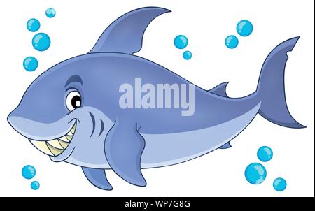 Image with shark theme 5 Stock Vector