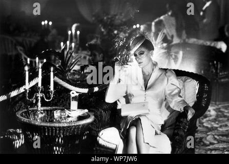 Kristin Scott Thomas, on-set of the Film, 'Under the Cherry Moon', Warner Bros., 1986 Stock Photo