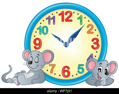 Clock theme image 4 Stock Vector