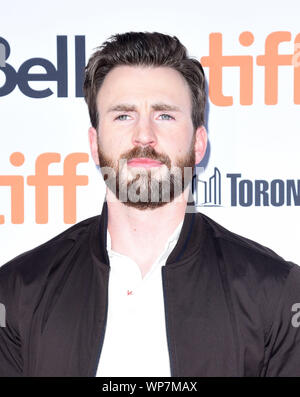 TORONTO, ONTARIO - SEPTEMBER 07: Chris Evans attends the 'Knives Out' premiere during the 2019 Toronto International Film Festival at Princess of Wales Theatre on September 07, 2019 in Toronto, Canada. Photo: imageSPACE/MediaPunch Stock Photo