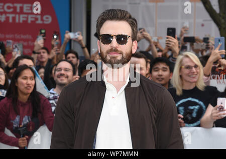 TORONTO, ONTARIO - SEPTEMBER 07: Chris Evans attends the 'Knives Out' premiere during the 2019 Toronto International Film Festival at Princess of Wales Theatre on September 07, 2019 in Toronto, Canada. Photo: imageSPACE/MediaPunch Stock Photo