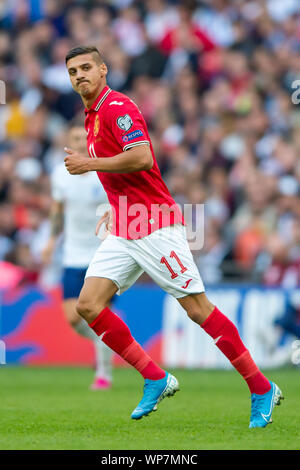 London, UK. 07th Sep, 2019. Marcelinho of Bulgaria during the UEFA 2020 European Championship Qualifier match between England and Bulgaria at Wembley Stadium, London, England on 7 September 2019. Photo by Salvio Calabrese. Editorial use only, license required for commercial use. No use in betting, games or a single club/league/player publications. Credit: UK Sports Pics Ltd/Alamy Live News Stock Photo