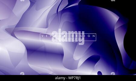 liquid abstract purple wavy background. eps 10 vector design illustrations. Stock Vector