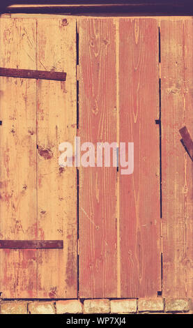 detail of a wooden old door Stock Photo