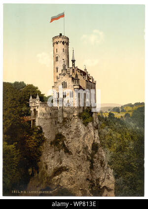 Lichtenstein Castle, Wurtemburg, Germany; Stock Photo