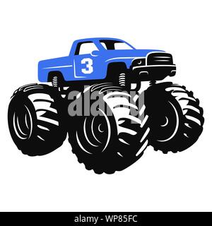 Cartoon Monster Truck vector illustration Stock Vector