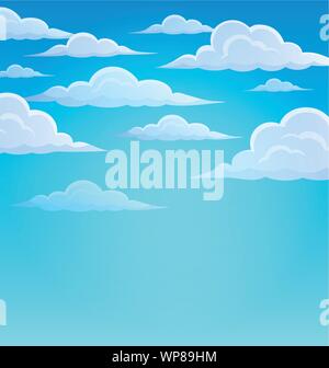 Clouds on sky theme 1 Stock Vector