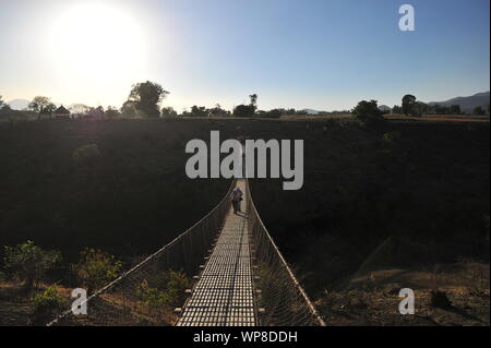 Bridge near the Blue Nile Stock Photo