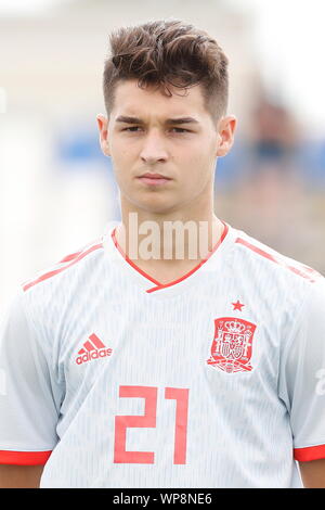 San Pedro del Pinatar, Spain. 6th Sep, 2019. (ESP) Football/Soccer : Under-18 International Friendly match between U18 Spain 0-1 U18 Japan at the Pinatar Arena in San Pedro del Pinatar, Spain . Credit: Mutsu Kawamori/AFLO/Alamy Live News Stock Photo