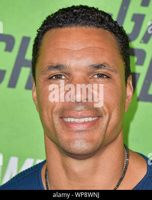Hollywood, United States. 04th Sep, 2019. HOLLYWOOD, LOS ANGELES, CALIFORNIA, USA - SEPTEMBER 05: Tony Gonzalez arrives at the Los Angeles Premiere Of 'The Game Changers' held at ArcLight Cinemas Hollywood on September 5, 2019 in Hollywood, Los Angeles, California, United States. ( Credit: Image Press Agency/Alamy Live News Stock Photo