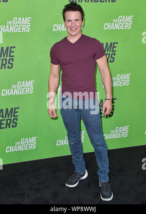 Hollywood, United States. 04th Sep, 2019. HOLLYWOOD, LOS ANGELES, CALIFORNIA, USA - SEPTEMBER 05: Hal Sparks arrives at the Los Angeles Premiere Of 'The Game Changers' held at ArcLight Cinemas Hollywood on September 5, 2019 in Hollywood, Los Angeles, California, United States. ( Credit: Image Press Agency/Alamy Live News Stock Photo